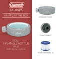 thumbnail image 5 of Coleman SaluSpa Sicily AirJet Hot Tub w/Set of 4 Bestway Pool & Spa Seat, 5 of 12