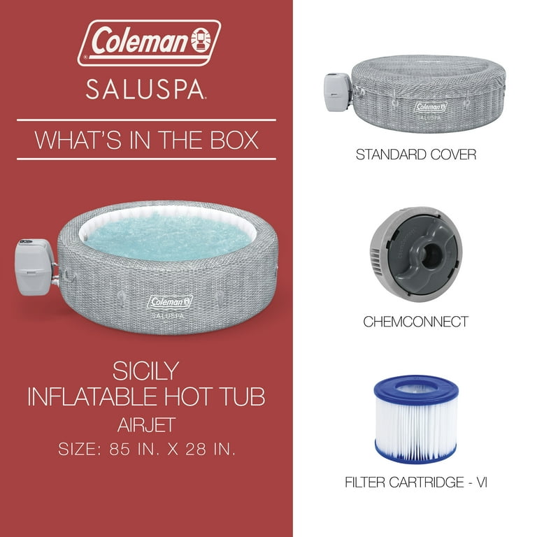 Coleman Sicily SaluSpa Inflatable Spa Jacuzzi for 2-7 People