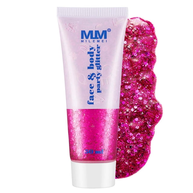 Iumwxz Face&Body Party Glitter Sequins Gel Face Body Lips Sequins Eye Shadow Stage Makeup
