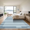 thumbnail image 3 of ODIKA 5'x7' Machine Washable Non-Slip Area Rug, Geometric Gray High Traffic Rug with Pad, Gray, 1056431, 3 of 8