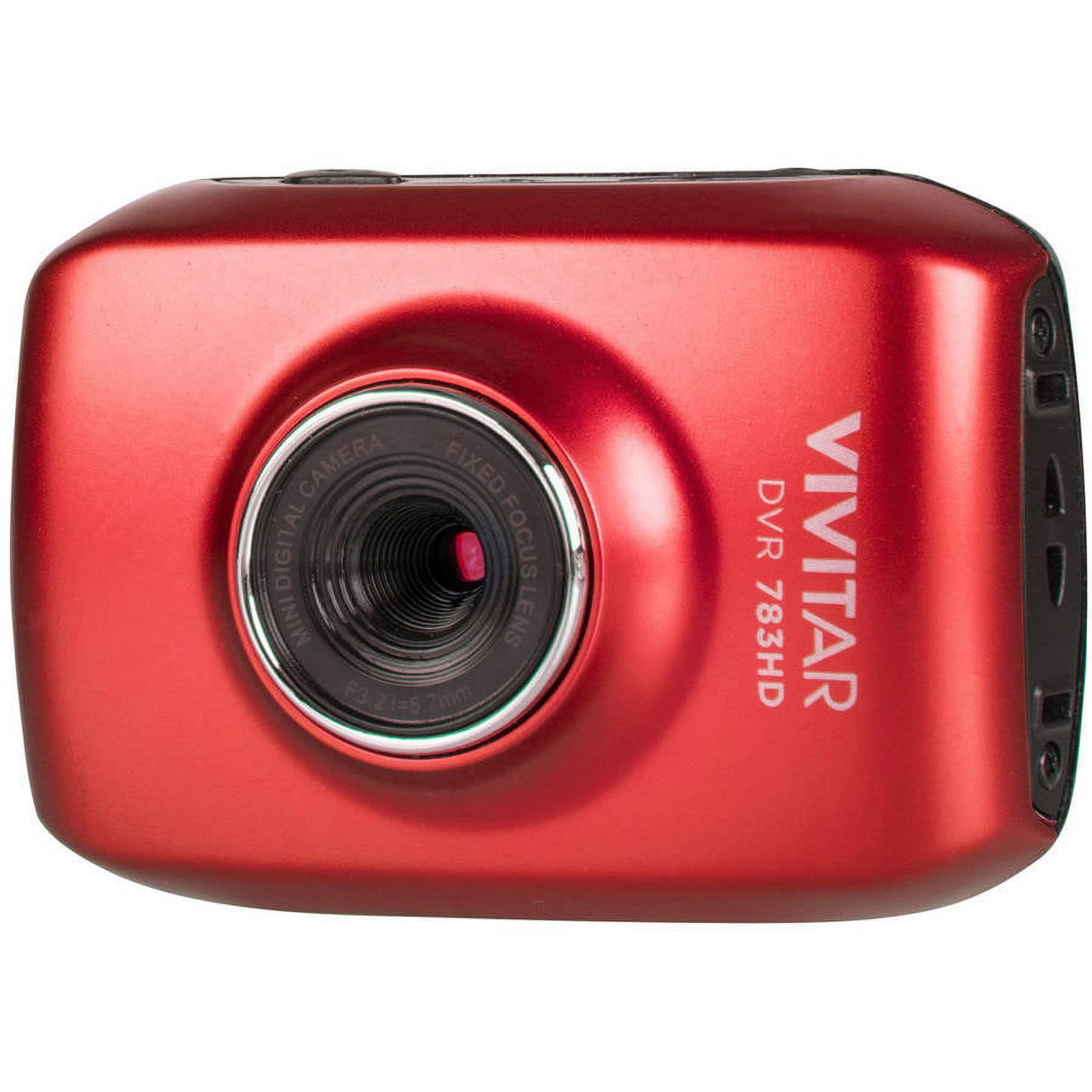 Vivitar 5.1MP HD ACTION CAMCORDER 720P, Red