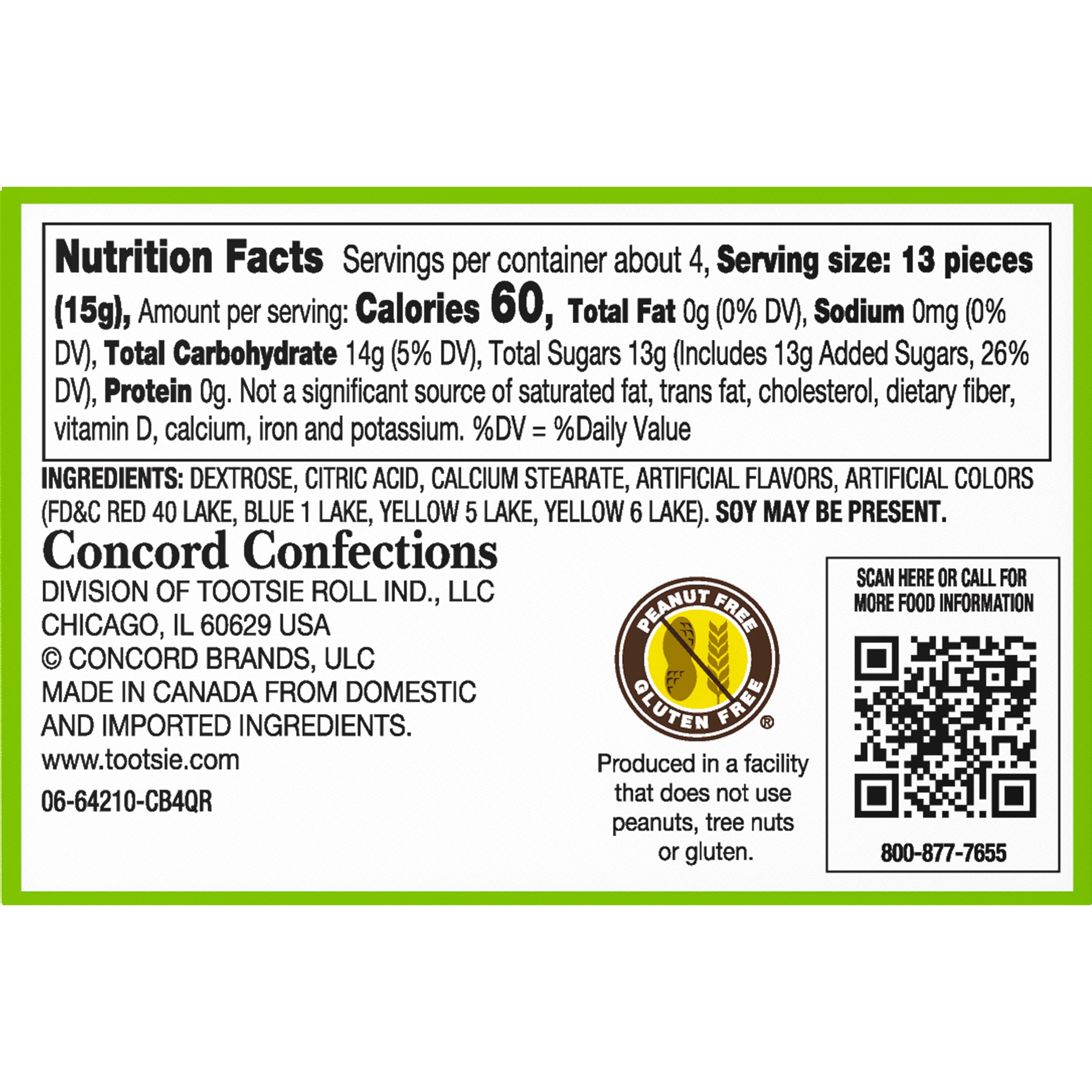 Cry Baby Tears Extra Sour Hard Candy, Five Flavors, 1.98-Ounce Boxes. Peanut Free, Gluten Free.