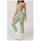 thumbnail image 5 of Conjuntos de entrenamiento for mujer, 2 piezas, sujetador deportivo, camiseta sin mangas, polainas de cintura alta, gimnasio, yoga, ropa activa, camiseta de entrenamiento for mujer, 5 of 7