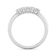 thumbnail image 3 of SuperJeweler 1/2 Carat Princess Shape Diamond Wedding Band In 14 Karat White Gold, 3 of 6