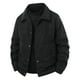 thumbnail image 1 of Ceisia Warm Reversible Men's Loose Fit Turn-Down Collar Corduroy Lamb Fleece Jacket Gift, 1 of 8