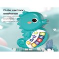 thumbnail image 2 of Dosaele 1pc Green Seahorse Shaped Electronic Keyboard  Cartoon Animal Early Learning Musical Toy Piano For Kids  Birthday Gift, 2 of 4