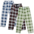 thumbnail image 2 of Espada Menswear Men's COZY Flannel Pajama Pants (3-Pack), 2 of 7