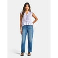 thumbnail image 2 of Time And Tru Women's Textured Tie Front Top, Sizes XS-XXXL, 2 of 5