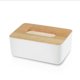 thumbnail image 1 of Tapa de caja de pañuelos de madera para pañuelos desechables, caja de pañuelos rectangular de madera para almacenamiento en tocador de baño, encimera, tocador de dormitorio, mesita de noche, escritor JAMW Sencillez, 1 of 5