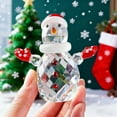 thumbnail image 6 of RuiJiao Clear Glass Crystal Christmas Snowman Ornament for Festive Home Decor and Gift Giving, 6 of 8