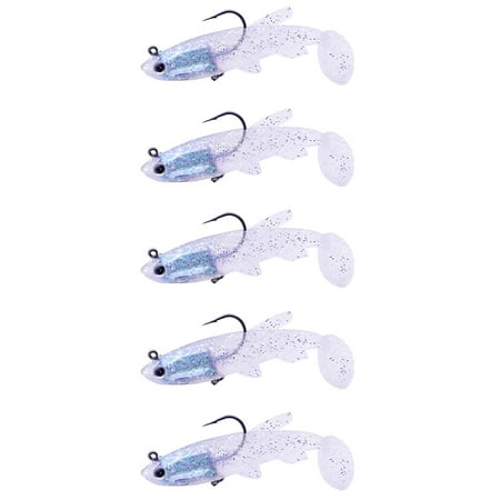 Deyared Freshwater Saltwater Fishing Lures Bass Imitation Trout Crappie Breadworm Lures Highly Simulated Soft Shrimp Bait Set Fishing Hook Fishing Tackle Sea Fishing Father s Day Gift on Clearance
