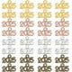 thumbnail image 1 of 1 caja de 100 piezas de dijes de año 2025, dijes de aleación de oro rosa, plata, bronce, números y letras., 1 of 6