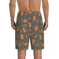 thumbnail image 4 of Lsque cute fall fox leaf Mens Sleep Pajama Shorts,Short Pajama Pants, Cotton Ultra-Soft Knit-X-Large, 4 of 9