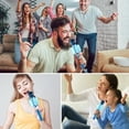 thumbnail image 4 of PIMPIMSKY Wireless Bluetooth Karaoke Microphone with Stereo Speaker DS878 - Blue, 4 of 4