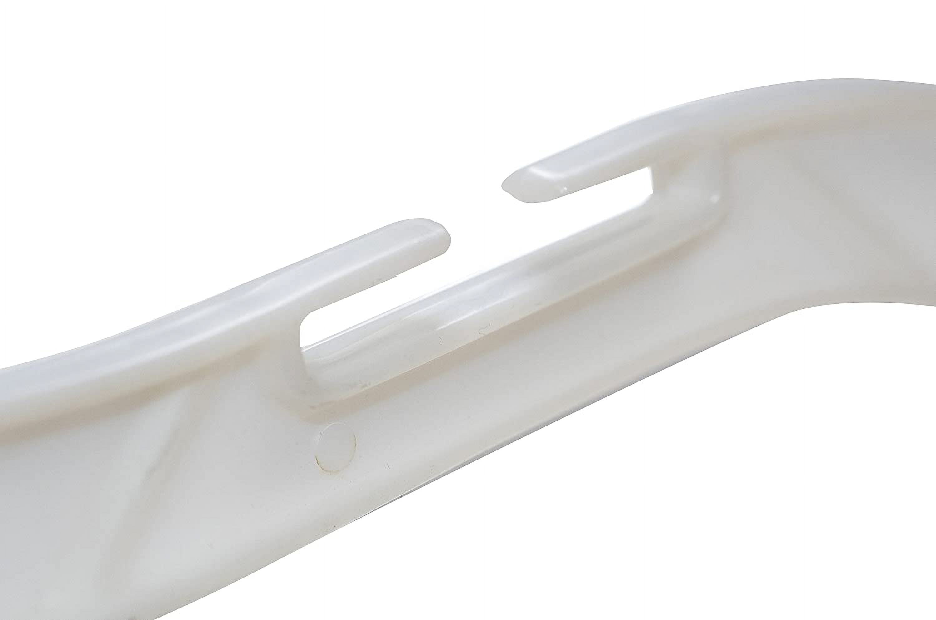 NAHANCO #1500 17" White Heavy Weight Plastic Shirt Hangers with Swivel Hook (Pack of 100)