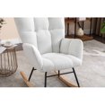 thumbnail image 6 of 050-Teddy Fabric Rocking Chair Seat Cushion Non-Slip Comfort Pad for Home Furniture, 6 of 10