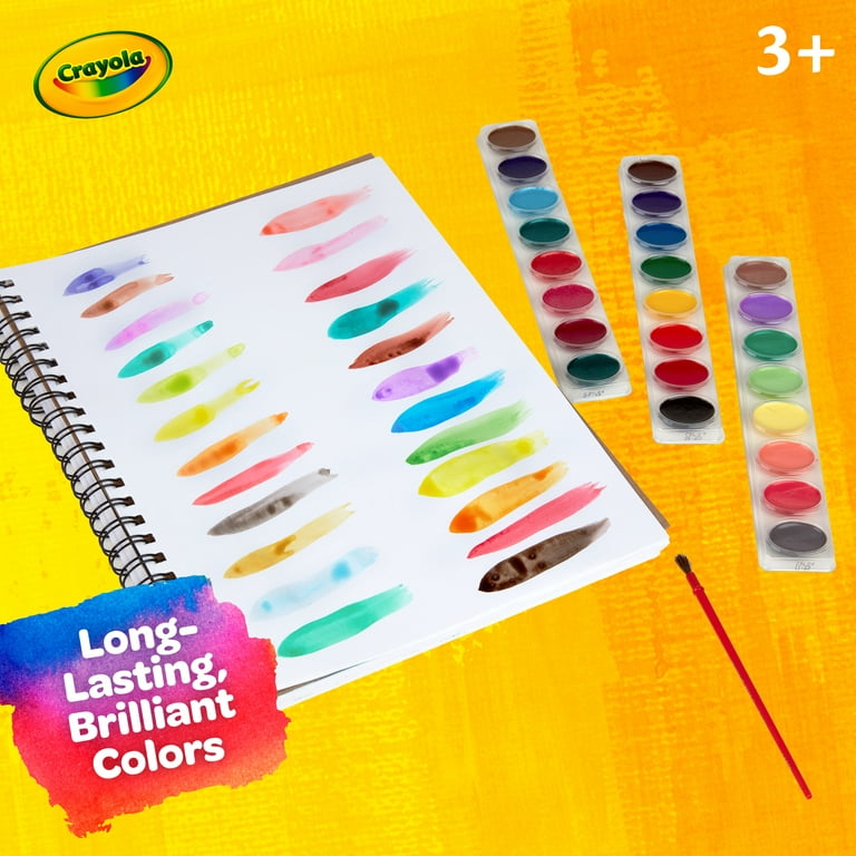 24 Count Crayola Washable Watercolors: What's Inside the Box