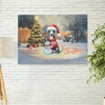 thumbnail image 2 of Merry Christmas Woofmas Xmas Noel Italian Greyhound Santa Snowman Horizontal Matte Canvas Poster Greyhound Dog Lover Wall Art Home Decor - 13016, 2 of 5