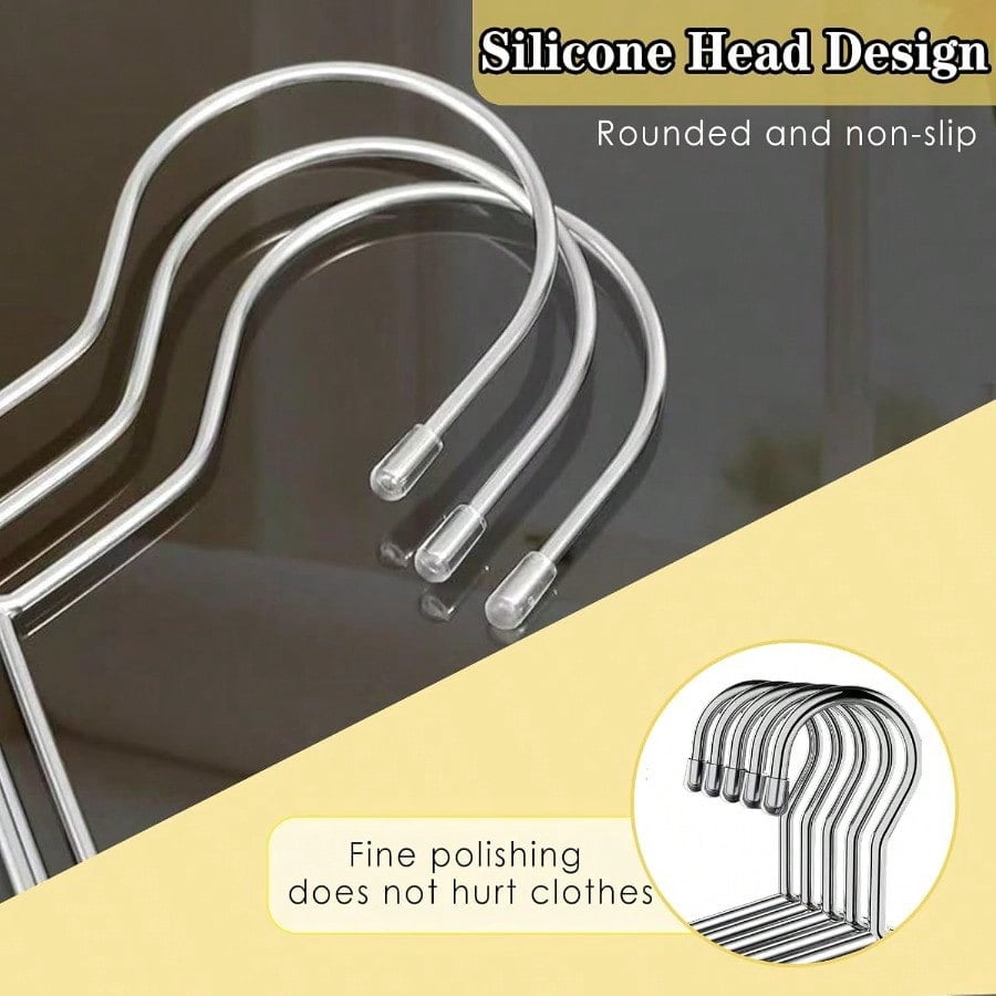 50 Pack Metal Coat Hangers Clothing Hangers Heavy Duty Stainl Steel for Coat Clothes Shirt Suit Pant 16.4 Inch Sier Wire Hanger