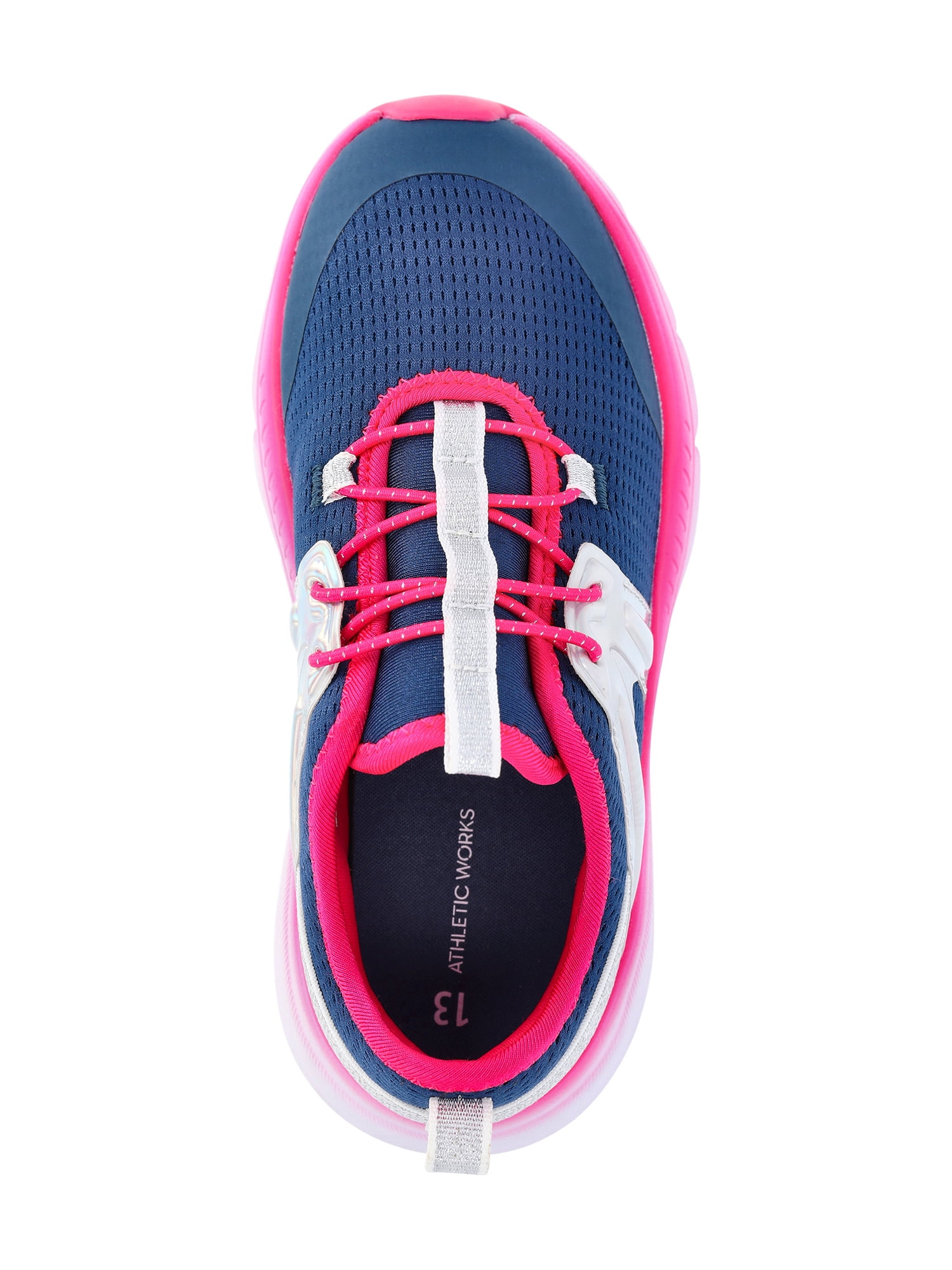 Athletic Works Girls Cage Knit Slip On Sneakers
