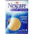 thumbnail image 1 of Nexcare Absolute Waterproof Adhesive Gauze Pad 3 Inches x 4 Inches, 4 ea (Pack of 4), 1 of 1