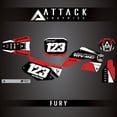 thumbnail image 2 of Attack Graphics Custom Fury Complete Bike Graphics Kit for Honda CR250R 2000, 2 of 3