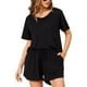 thumbnail image 1 of Pijama de manga corta para mujer, pijama de verano para mujer, conjunto de dos piezas para estar en casa, pijama de verano de manga corta, compacto y ligero, 1 of 2