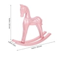 thumbnail image 2 of SHOWERORO 1Set Mini Furniture Wooden Rocking Horse Model for Home Decoration and Book Cabinets 9.63X9.24X2.36in, 2 of 7