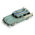 thumbnail image 2 of Home Decorative Modern Blue Stationwagon With Surf Board, 2 of 5