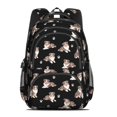 thumbnail image 2 of Merle Australian Shepherd and Dog Paw Cute School Backpack Bag with Padded Back and Adjustable Shoulder Straps 16.9 X 12.6 X 5.9 Inches, 2 of 5