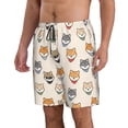 thumbnail image 2 of Salouo Shiba Head Face Pattern Swim Trunks for Men,Men's Hawaiian Bathing Suit Swimsuits Quick Dry Swimming Board Shorts Beach Shorts with Pockets-3X-Large, 2 of 6