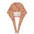 thumbnail image 3 of Kdxio Yellow Flowers Pattern Turban Hat for Women Men Comfortable Adjustable Cleaning Working Cap with Sweatband, 3 of 8