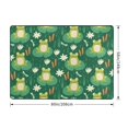 Area Rugs For Living Room Decor cute frogs dragonfly flower green