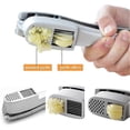 thumbnail image 5 of Garlic Press - 2 In 1 Premium Aluminum Alloy Garlic Mincer And Slicer, Easy Squeeze Garlic Cutter And Chopper Crushing, 5 of 5