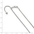 thumbnail image 2 of Leslie's Real 14kt White Gold Adjustable 1.3mm Diamond Cut Wheat Chain; 22 inch; for Adults and Teens; for Women and Men, 2 of 2