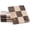Oceanic & Verona, variant on Elborse Marble Coasters Set of 4 Handmade 4 inch White and Oceanic Square Checkered Coasters for Drink, Ideal Coaster Set for Dining and Coffee Tables