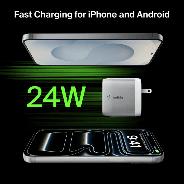Belkin 24W Dual Port USB Wall Charger with USB-C Cable photo 5