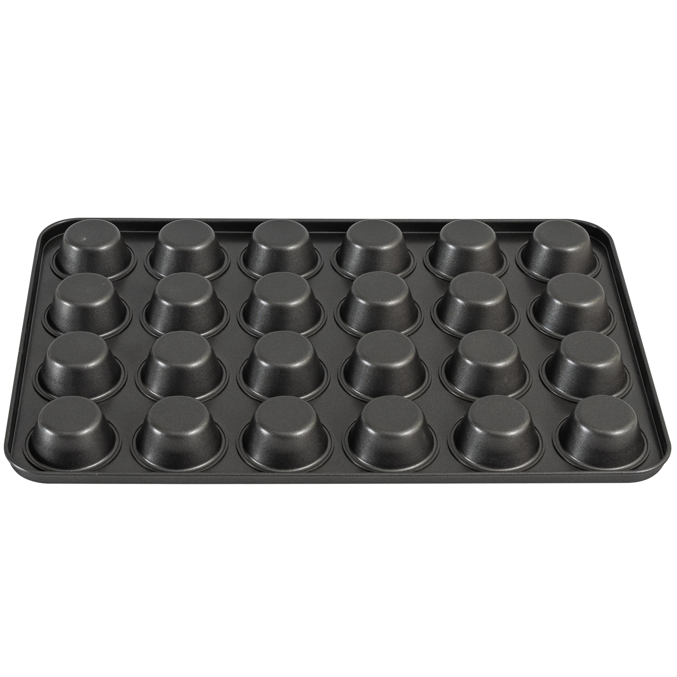 Mainstays 24-Cavity Mini Metal Muffin Pan, Gray