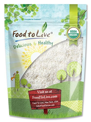 Food To Live Organic Shredded Coconut (Desiccated, Unsweetened, Non-GMO, Bulk) (2 Pounds) by