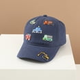 thumbnail image 5 of CAUYDY Childrens Baseball Cap With Car Design Embroidered For Kids Boys And Girls Cartoon Mesh Cap 5T 6T 7T 8T Toddler Boys Sun Hat Summer (Sizes 3-8 Years,D1-Navy), 5 of 7