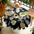 thumbnail image 4 of Round Tablecloth Spring Summer flower Table Cover for Party Dinner Picnic 60x60 Inch Round, 4 of 5