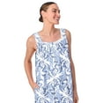 thumbnail image 4 of Aria Sleeveless 100% Cotton Nightgown with Pockets in 36",Women's Sizes XS-5X, 4 of 7