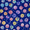 Blue Colorful Candies, variant on Mini Backpack Purse for Women Quilted Travel Daypack Casual Shoulder Bag, Modern Color Circle