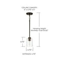 thumbnail image 3 of Capital Lighting 328511BN-449 Greyson 5" Wide Mini Pendant - Nickel, 3 of 7