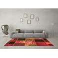 thumbnail image 3 of Ahgly Company Indoor Square Patchwork Orange Transitional Area Rugs, 6' Square, 3 of 4