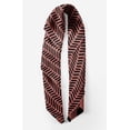 thumbnail image 2 of Bimba Brown Diagonal Line Geometric Printed Pure Silk Scarf For Hair Neck Head Bandanas For Women 40 x 80 Inches, 2 of 6