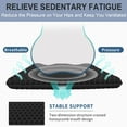 thumbnail image 2 of Gel Seat Cushion for Long Sitting Pressure Relief - Non-Slip Gel Chair Cushions for Back, Sciatica, Tailbone Pain Relief - Seat Cushion for Office Desk Chair, Car Seat – Wheelchair Cushions, 2 of 4