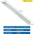 thumbnail image 2 of 1000Lbs Loading Ramps, 72" L x 9" W, Heavy Duty Steel Trailers Ramps for ATV/UTV/Motorcycles/Lawn Mowers, Tractors/Pickup Truck, 2Pcs Portable Ramps, 2 of 6