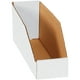 thumbnail image 1 of Top Pack Supply Cajas de basura con parte superior abierta, 3"" x 12"" x 4 1/2"", color blanco (paquete de 50), 1 of 4