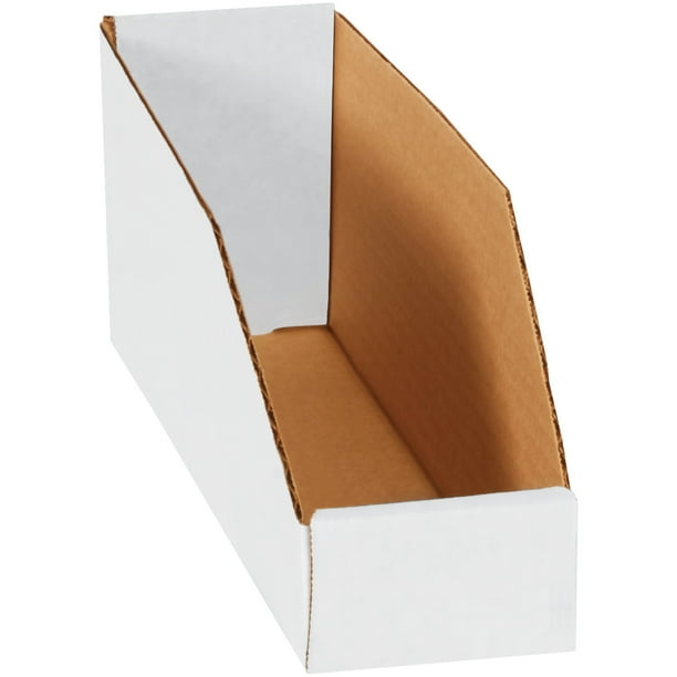 Top Pack Supply Cajas de basura con parte superior abierta, 3"" x 12"" x 4 1/2"", color blanco (paquete de 50)